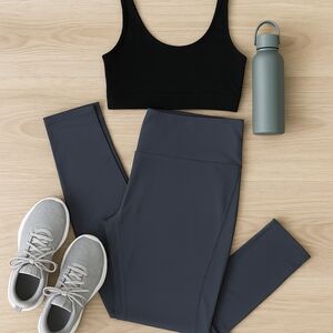 Zella XXL High Waist Grey Leggings Sculpt Stretch Ankle Athleisure Yoga Pant